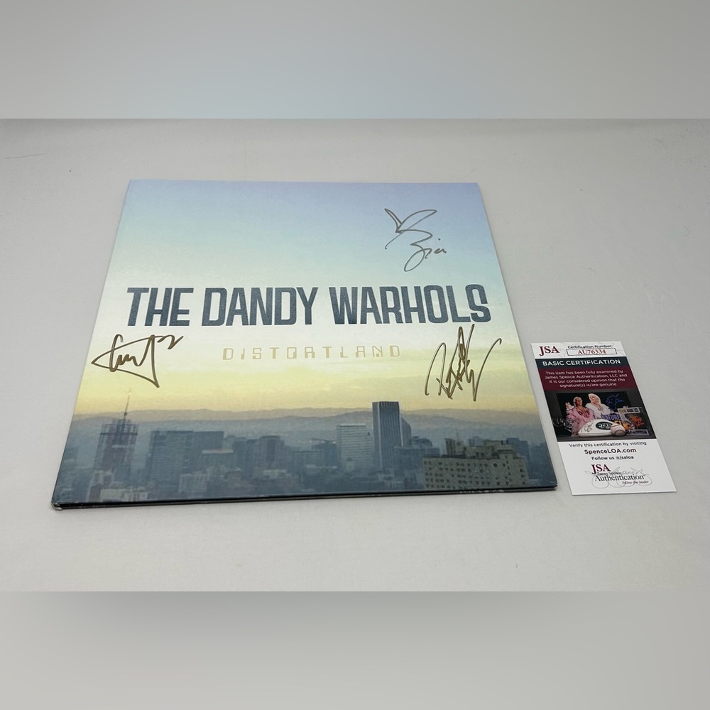 The Dandy Warhols signed Disortland Album JSA COA
